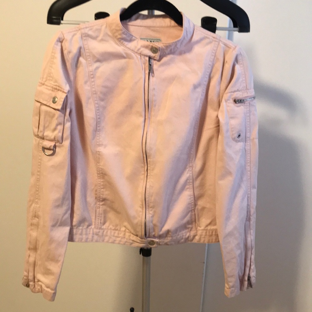 Vintage bomber style cotton jacket